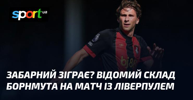 Чи вийде Забарний на поле? Склад Борнмута для матчу проти Ліверпуля став відомим.